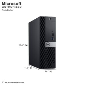 Dell OptiPlex 7070 SFF High Performance Desktop Computer, Intel Eight Core i7-9700 up to 4.7GHz, 16G DDR4, 512G SSD, WiFi, BT, 4K Support, DP, HDMI, Win 10 Pro 64 English/Spanish/French(Renewed)