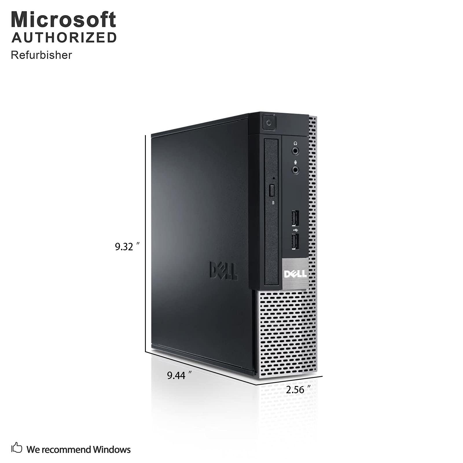 Dell OptiPlex 990 USFF Desktop Computer PC, Intel Quad Core i7-2600S up to 3.8GHz, 16G DDR3, 1T, WiFi, BT, DP, VGA, Windows 10 Pro 64 Bit-Multi-Language Supports English/Spanish/French(Renewed)