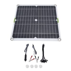 portable solar panel, 11 x 11in solar cell panel 200w 5v lightweight thin design solar charger board for household car ship
