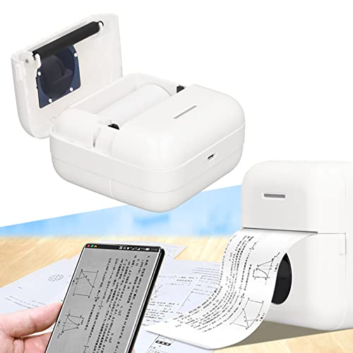 Shanrya Mini Printer, Small HD Smart Printer for teleworking Students