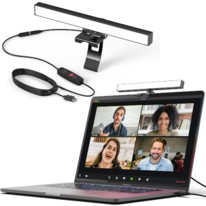 humancentric video conference lighting - webcam light for streaming, led monitor and laptop light for video conferencing, zoom lighting for computer, replaces ring light for zoom meetings, single kit