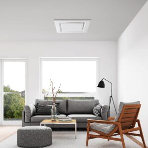 Nalle Ventilation Fan Ceiling Bathroom Exhaust Fan Extractor Fan (No Attic Access Required) (120 CFM 1.2 Sones) （Style B）