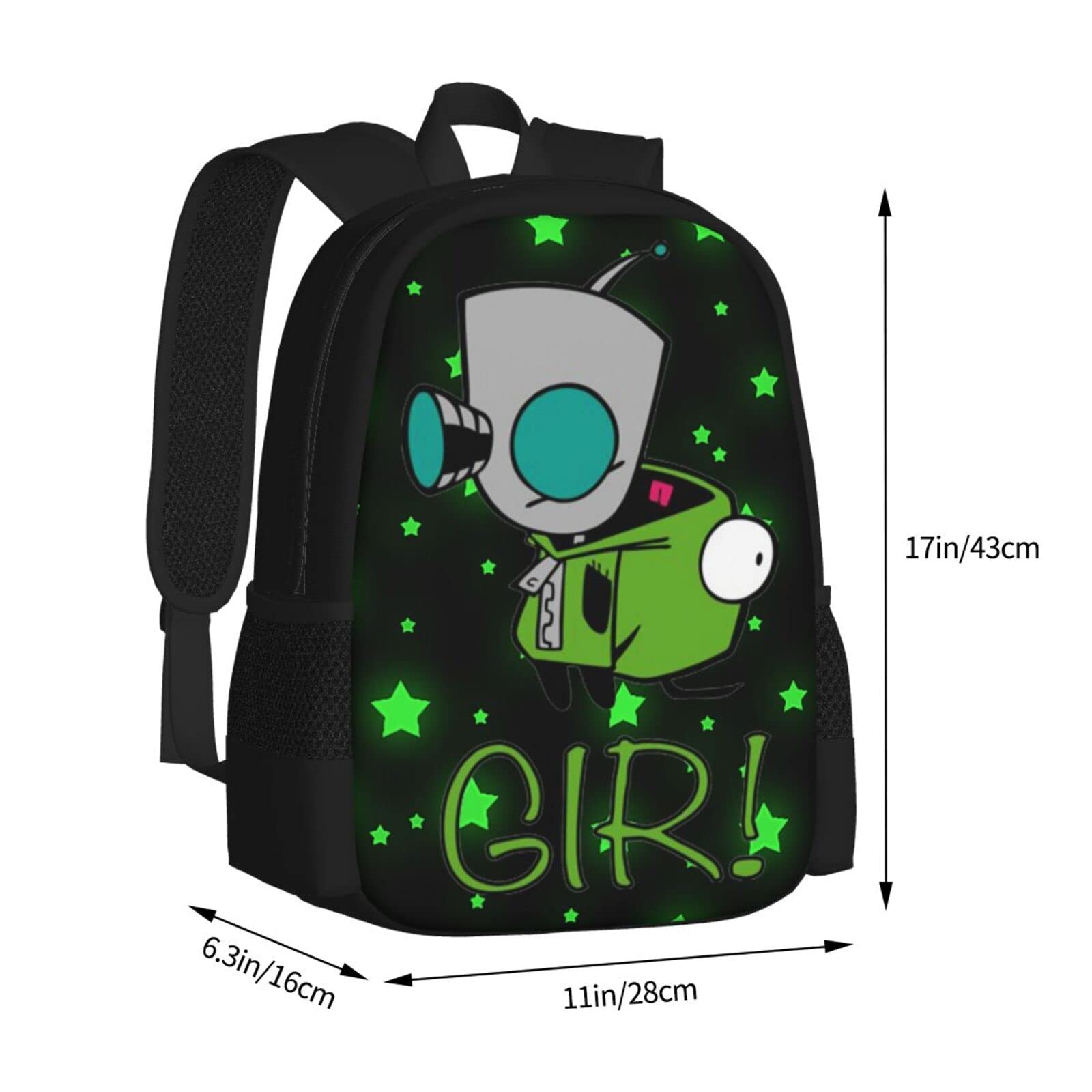 DHCUTE Fashion Backpack Planet Irk_Zim Gir Unisex High Capacity Shoulders Bag Students Schoolbag Travel Bags