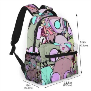 DHCUTE Casual Backpack Planet Irk_Zim Gir Unisex High Capacity Students Schoolbag Travel Fashion Shoulders Bag