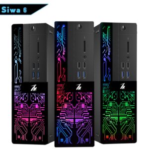 Computer Desktop PC, Intel Core i3-6100, TechMagnet Siwa 6, 8GB RAM, 120GB SSD (Fast Boot), 500GB HDD, New MTG 22 inch Monitor, Web Cam, RGB Speakers Keyboard Mouse, Windows 10 Pro (Renewed)