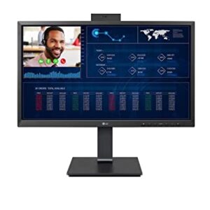 LG 24” 24CN650I-6N FHD IPS All-in-One Thin Client with Quad-core Processor, IGEL® OS, Built-in FHD Webcam & Speaker, Black