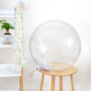 LOVESTOWN 36 Inch Clear Bobo Balloon, 10PCS Big Bubble Balloons Large Transparent Balloons for DIY Birthday Weddings School Activities Baby Shower Christmas Party Decoration