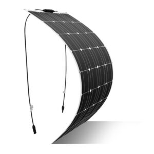 solar panel 12v flexible 100w charge controller monocrystalline solar 12v ultralight slim waterproof for rv rooftop rv caravan boat (100w)