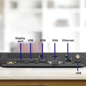 Lenovo ThinkCentre M73 Tiny Desktop Computer Mini PC, Intel Core i5-4570T up to 3.6GHz,8GB RAM,128GB SSD,WiFi Bluetooth,Wireless Keyboard and Mouse,Windows 10 Pro(Renewed)