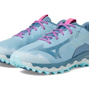 Mizuno Women's Wave Mujin 9 Running Shoe, Forget Me Not/Nimbus Cloud, 8.5