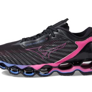 Mizuno Women's Wave Prophecy 12 Running Shoe, Black Oyster, 9