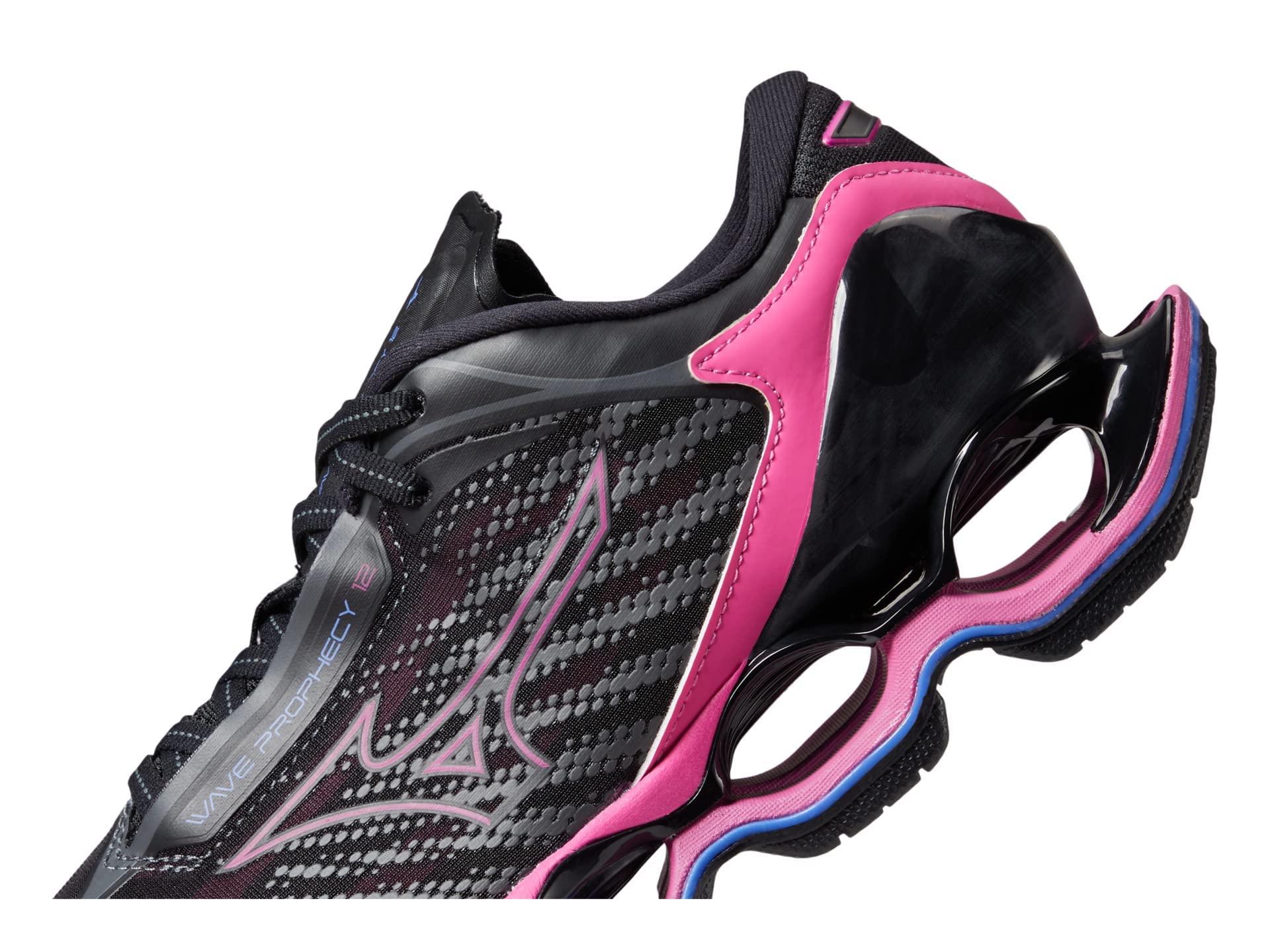 Mizuno Women's Wave Prophecy 12 Running Shoe, Black Oyster, 9