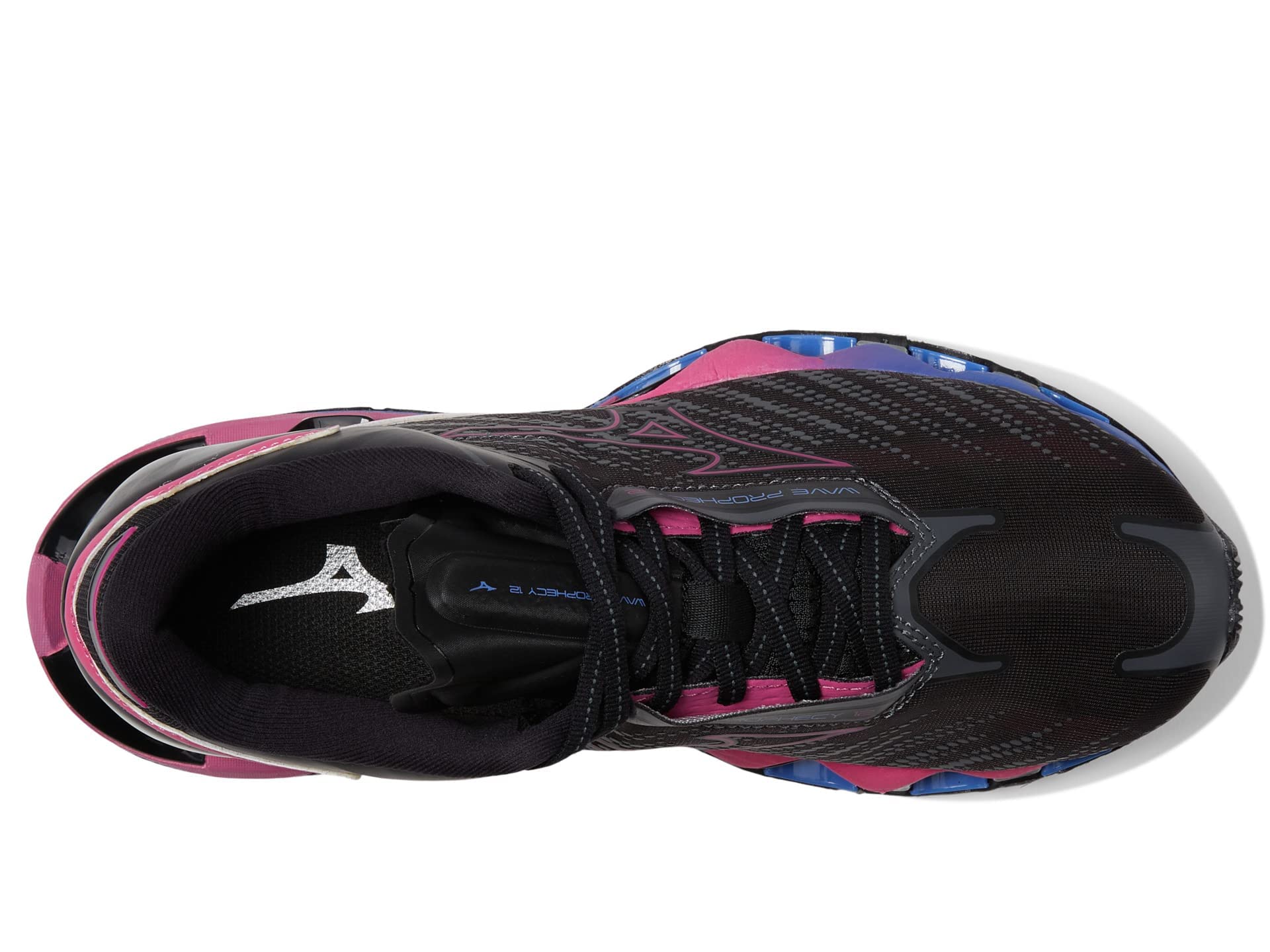 Mizuno Women's Wave Prophecy 12 Running Shoe, Black Oyster, 9