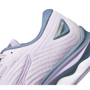 Mizuno Women's Wave Sky 6 Running Shoe, Pastel Lilac/White, 8