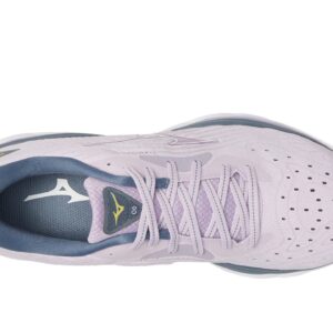 Mizuno Women's Wave Sky 6 Running Shoe, Pastel Lilac/White, 8