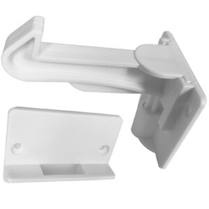 4 pack - cabinet locks baby proofing for cabinets, drawers, cupboards - adhesive easy installation