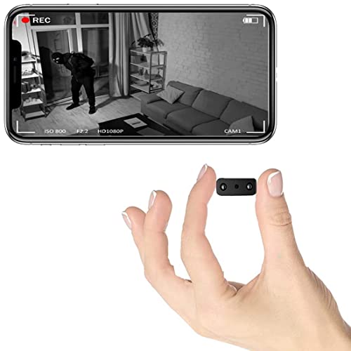 Mini Spy Camera WiFi, Smallest Hidden Cameras HD1080P for Home Security Surveillance with Video Small Portable Nanny Cam with Phone App, Motion Detection, Night Vision for Indoor