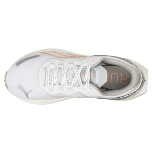 PUMA Run XX Nitro Wildwash Puma White/Metallic Silver/Fizzy Melon 7.5 B (M)