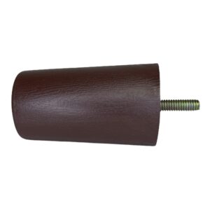 ProFurnitureParts 3.5" Inch Brown Round Tapered Plastic Sofa Couch Chair Legs Set of 4 (3.5)