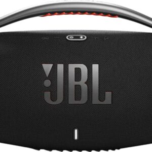 JBL Boombox 3 Waterproof Portable Bluetooth Speaker Bundle with gSport Case and Accessory Pouch (Black)