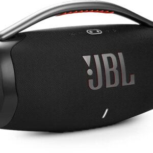 JBL Boombox 3 Waterproof Portable Bluetooth Speaker Bundle with gSport Case and Accessory Pouch (Black)