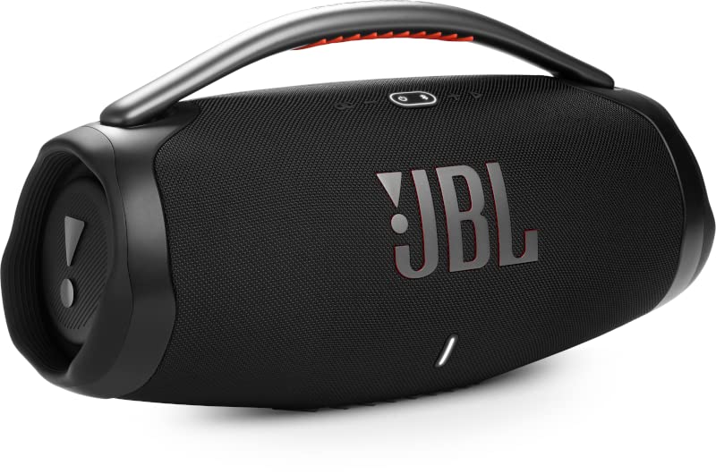 JBL Boombox 3 Waterproof Portable Bluetooth Speaker Bundle with gSport Case and Accessory Pouch (Black)