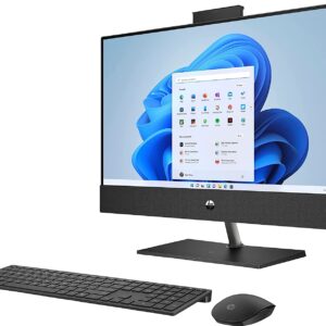 HP Pavilion 27 Touch Desktop 10TB SSD 64GB RAM Extreme (Intel Core i9-11900K Processor with Turbo Boost to 5.30GHz, 64 GB RAM, 10 TB SSD, 27-inch FullHD Touchscreen, Win 11) PC Computer All-in-One