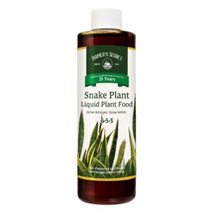 farmer’s secret - snake plant liquid plant food - strengthen roots and encourage growth - for indoor and outdoor plants - long-lasting formula - 8 oz