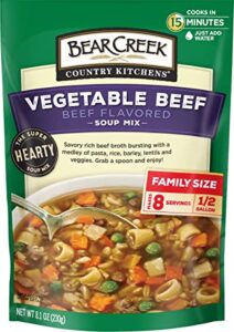 bear creek soup mix, vegetable beef, 8.1 ounce