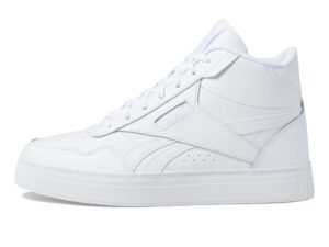 reebok women's court advance bold high sneaker, footwear white/footwear white/footwear white, 9