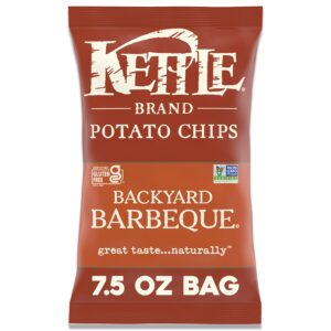 kettle brand backyard barbeque kettle potato chips, 7.5 oz