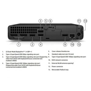 VCI HP ProDesk 600 G6 Mini, Intel i5-10500T (6 Core), 16GB RAM, 256GB SSD, Business Desktop Computer, Win 10 Pro 64-bit (Win 11 Pro Ready)