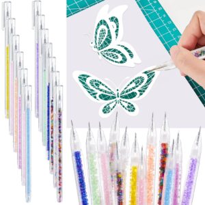 13 pcs craft cutting tools precision cutter safety carving paper cutter hobby exacto knife fine point pen ceramic blade for diy drawing trimming scrapbooking art vinyl stencil, mixed colors