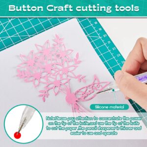 13 Pcs Craft Cutting Tools Precision Cutter Safety Carving Paper Cutter Hobby Exacto Knife Fine Point Pen Ceramic Blade for DIY Drawing Trimming Scrapbooking Art Vinyl Stencil, Mixed Colors