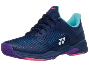 yonex women's sonicage 2 all-court tennis shoes, navy/blue purple (us size 10.5)