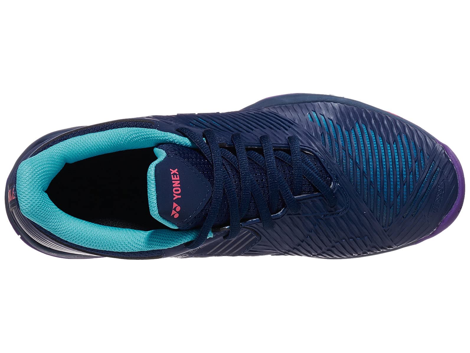 YONEX Women's Sonicage 2 All-Court Tennis Shoes, Navy/Blue Purple (US Size 10.5)