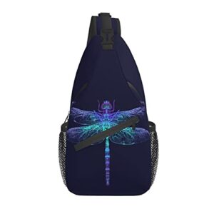asyg dragonfly sling bag crossbody chest daypack casual backpack women shoulder bag for travel hiking shopping yoga