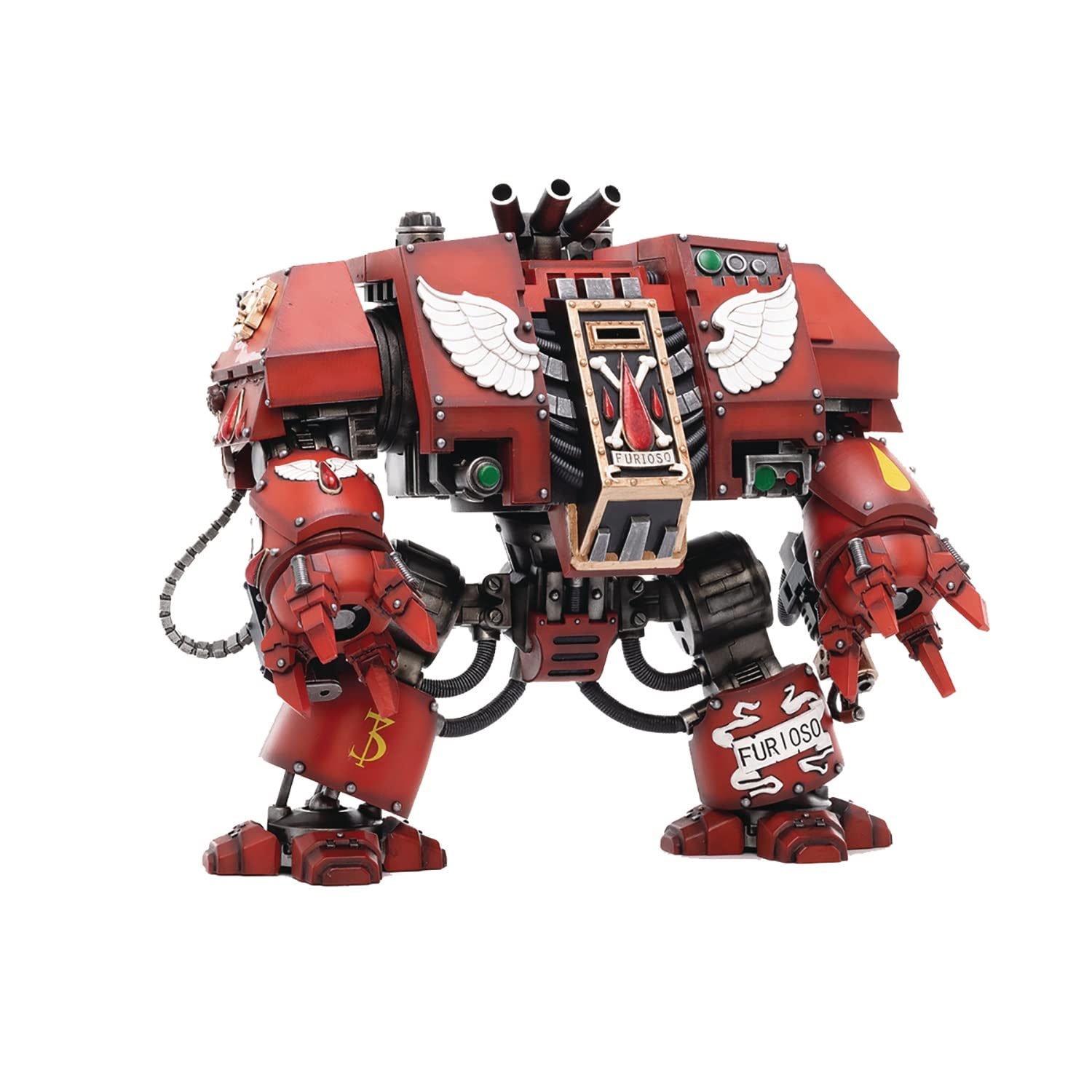 HUAXI DARK SOURCE(HAINAN)TECH JoyToy Warhammer 40K: Blood Angels Furioso Dreadnought Samel 1:18 Scale Action Figure, Multi