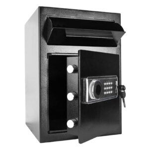 2.5 cub security business safe and lock box with digital keypad,drop slot safes with front load drop box for money and mail,business