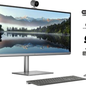 HP 2022 Newest Envy All-in-One Desktop, 34" WUHD Display, Intel Core i7-11700, GeForce RTX 3060, 16GB RAM, 1TB SSD, Wi-Fi 6, HDMI, Thunderbolt 4, RJ-45, Webcam, Wireless KB&Mouse, Windows 11 Home