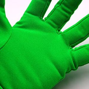 Aniler Chromakey Gloves Green Chroma Key Mask Hood Invisible Effects Background Chroma Keying Green Gloves Mask for Green Screen Photography Photo Video (10" Green Gloves)