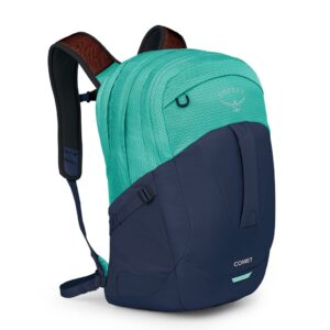 Osprey Comet Laptop Backpack, Reverie Green/Cetacean Blue