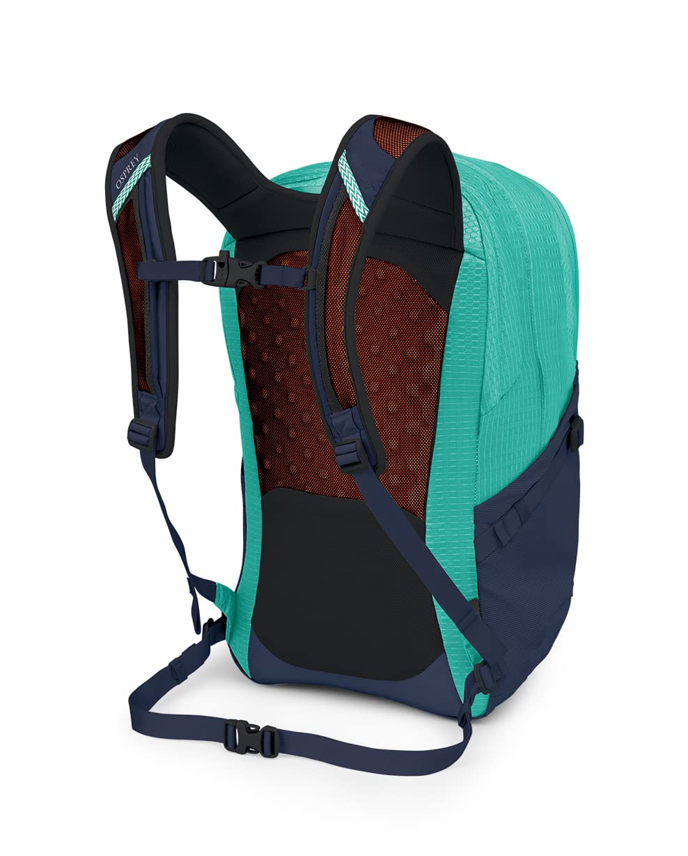 Osprey Comet Laptop Backpack, Reverie Green/Cetacean Blue