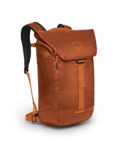 osprey transporter unisex flap laptop backpack, black