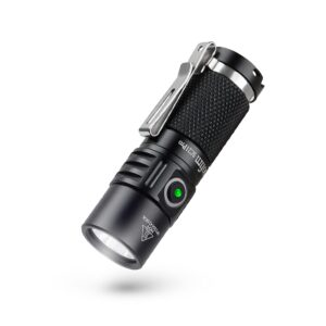 sofirn mini flashlight, sc21 pro 1100 high lumen with upgraded anduril ui, small pocket edc light with super bright 90 high cri lh351d led, usbc rechargeable