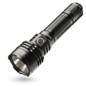 sofirn c8l rechargeable flashlight with 3100 lumens, tactical flashlight up to 531m, ipx8 waterproof, for emergency, heavy duty, search and outdoor use