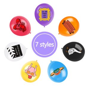 28Pcs Balloons for Friends Birthday Party Supplies, Includes 7 Styles Printed Ideal for TV Show Party Decorations Favors