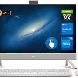 Dell Inspiron 7700 AIO Desktop, 27'' FHD Touchscreen, 12th Gen Intel Core i7-1255U Processor, GeForce MX550, 64GB RAM, 2TB SSD, Webcam, HDMI, RJ45, Wi-Fi 6, Wireless KB&Mouse, Windows 11 Home, White