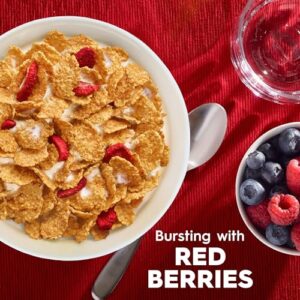 Kellogg's Special K Cold Breakfast Cereal, 11 Vitamins and Minerals, Made with Real Strawberries, Family Size, Red Berries (3 Boxes)