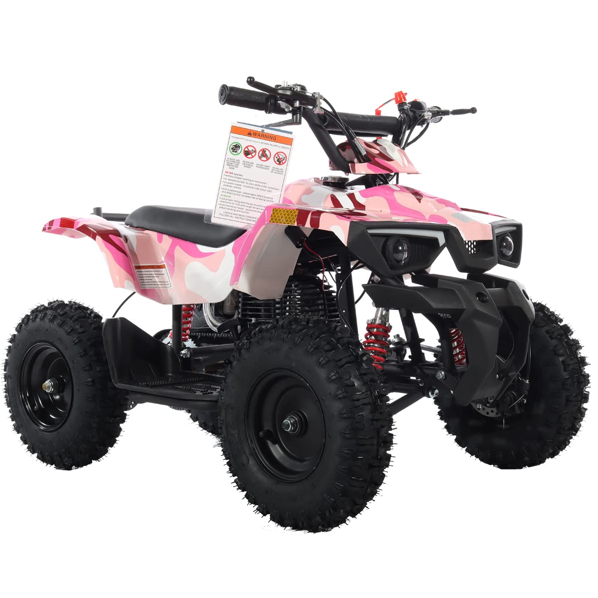 X-PRO Bolt 40cc ATV with Chain Transmission, Pull Start! Disc Brake! 6" Tires! (Pink Camo)